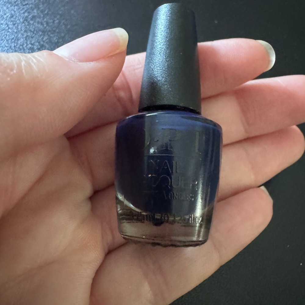 OPI Nail Lacquer Mini Navy Blue Glossy Chopstix Polish 3.75ml 0.125 fl oz